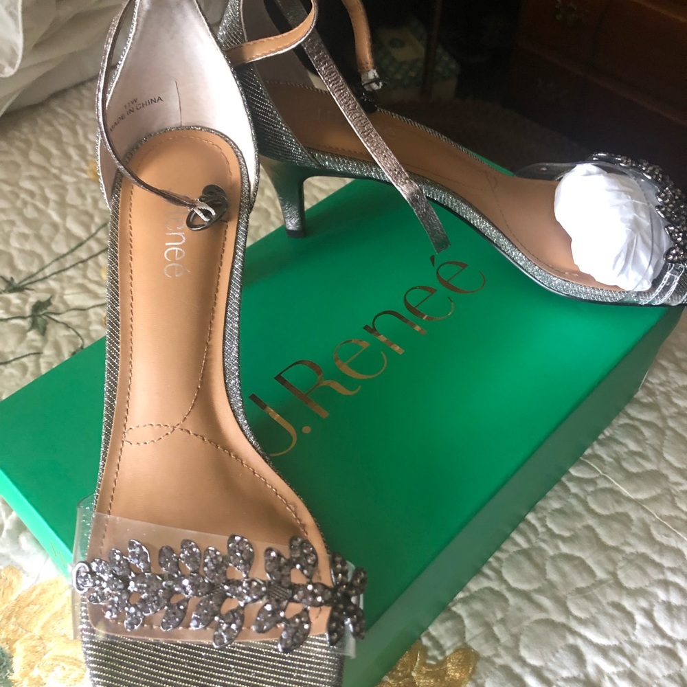 J Renee jeweled sandals.  11 w